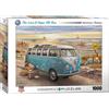 Empireposter puzzle da 1000 pezzi - Puzzle - L'autobus VW Love & Peace + Set DeLuxe di 3 accessori per puzzle