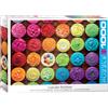Empireposter puzzle da 1000 pezzi - Puzzle - Cupcake arcobaleno + cornice in alluminio per 1000 pezzi