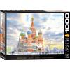 Empireposter puzzle da 1000 pezzi - Puzzle - Cattedrale di San Basilio sulla Piazza Rossa a Mosca Russia + Cornice in alluminio per puzzle da 1000 pezzi