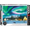 Empireposter puzzle da 1000 pezzi - Aurora boreale a Yellowknife + set di 3 accessori per puzzle DeLuxe