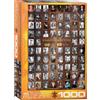 Empireposter puzzle da 1000 pezzi - Puzzle - Autori famosi della letteratura mondiale + Cornice in alluminio per puzzle da 1000 pezzi