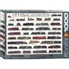 Empireposter puzzle da 1000 pezzi - Puzzle - Storia della locomotiva a vapore + cornice in alluminio per 1000 pezzi