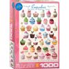 Empireposter puzzle da 1000 pezzi - Puzzle - Deliziosi cupcake in 1000 colori + cornice in alluminio per puzzle da 1000 pezzi