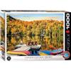 Empireposter puzzle da 1000 pezzi - Puzzle - La casa sul lago in Quebec + Cornice in alluminio per puzzle da 1000 pezzi