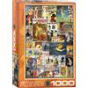 Empireposter puzzle da 1000 pezzi - Puzzle - Bicicletta vintage pubblicitaria Art Deco + Puzzle Telaio in alluminio per 1000 pezzi
