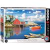 Empireposter puzzle da 1000 pezzi - Puzzle - Villaggio di pescatori in Nuova Scozia Canada + Puzzle Telaio in alluminio per 1000 pezzi