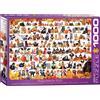 Empireposter puzzle da 1000 pezzi - Puzzle - Cuccioli e gattini di Halloween + cornice in alluminio per 1000 pezzi