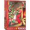 Empireposter puzzle da 1000 pezzi - Puzzle - La sorpresa di Natale di Simon Tread + Cornice in alluminio per 1000 pezzi