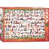 Empireposter puzzle da 1000 pezzi - Puzzle - Anticipazione natalizia con gatti + set di 3 accessori per puzzle DeLuxe