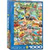 Empireposter puzzle da 1000 pezzi - Puzzle - Vintage Classic Travel Advertising + Puzzle Telaio in alluminio per 1000 pezzi