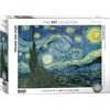Empireposter puzzle da 1000 pezzi - Puzzle - Vincent van Gogh - Notte stellata + set DeLuxe di 3 accessori per puzzle
