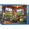 Empireposter puzzle da 1000 pezzi - Puzzle - Cottage accogliente sul lago di Dominic Davison + Cornice in alluminio per puzzle da 1000 pezzi