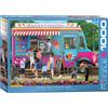 Empireposter puzzle da 1000 pezzi - Puzzle - Furgoncino dei gelati Dans + cornice in alluminio per puzzle da 1000 pezzi