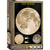 Empireposter puzzle da 1000 pezzi - Puzzle - La luna con date e sezione trasversale + set di 3 accessori per puzzle DeLuxe