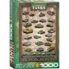 Empireposter puzzle da 1000 pezzi - Puzzle - La storia dei carri armati + cornice in alluminio per 1000 pezzi