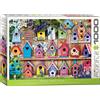Empireposter puzzle da 1000 pezzi - Puzzle - Casette per uccelli colorate + cornice in alluminio per puzzle da 1000 pezzi