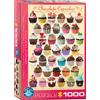 Empireposter puzzle da 1000 pezzi - Puzzle - Cupcake al cioccolato + cornice in alluminio per puzzle da 1000 pezzi