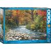Empireposter puzzle da 1000 pezzi - Puzzle - Fiume tranquillo nella foresta + cornice in alluminio per puzzle da 1000 pezzi