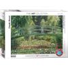 Empireposter puzzle da 1000 pezzi - Puzzle - Ponte giapponese nel giardino di Giverny di Claude Monet + Puzzle cornice in alluminio per 1000 pezzi