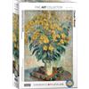 Empireposter puzzle da 1000 pezzi - Puzzle - Claude Monet - Fiori di carciofo di Gerusalemme + Set di 3 accessori per puzzle