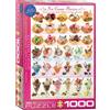 Empireposter puzzle da 1000 pezzi - Puzzle - Deliziosi gusti di gelato + Cornice in alluminio per puzzle da 1000 pezzi