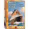 Empireposter puzzle da 1000 pezzi - Puzzle - Titanic White Star Line + Puzzle cornice in alluminio per 1000 pezzi