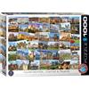 Empireposter puzzle da 1000 pezzi - Puzzle - Castelli da sogno del mondo + cornice in alluminio per 1000 pezzi