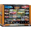 Empireposter puzzle da 1000 pezzi - Puzzle - Auto statunitensi degli anni '60 - Auto da sogno + set di 3 accessori per puzzle DeLuxe