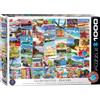 Empireposter puzzle da 1000 pezzi - Puzzle - Spiagge da sogno del mondo + Cornice in alluminio per puzzle da 1000 pezzi