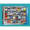 Empireposter puzzle da 1000 pezzi - Puzzle - Volti di autobus VW Volkswagen + Telaio in alluminio per 1000 pezzi