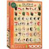 Empireposter puzzle da 1000 pezzi - Puzzle - Varietà di sushi dal Giappone + set di 3 accessori per puzzle