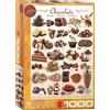 Empireposter puzzle da 1000 pezzi - Puzzle - Seducenti variazioni di cioccolato + Cornice in alluminio per puzzle da 1000 pezzi