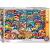 Empireposter puzzle da 1000 pezzi - Puzzle - Piastre colorate del folklore messicano + cornice in alluminio per puzzle da 1000 pezzi