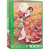 Empireposter puzzle da 1000 pezzi - Puzzle - Japan Kimono Art - Syungetsu di Haruyo Morita + Cornice in alluminio per 1000 pezzi