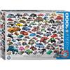 Empireposter puzzle da 1000 pezzi - Puzzle - Mondo colorato del Maggiolino VW - Qual è il tuo? + Set di 3 accessori per puzzle DeLuxe