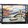 Empireposter puzzle da 1000 pezzi - Puzzle - Ponte di Rialto di Venezia + Cornice in alluminio per puzzle da 1000 pezzi