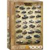 Empireposter puzzle da 1000 pezzi - Puzzle - Carri armati della Seconda Guerra Mondiale + cornice in alluminio per 1000 pezzi