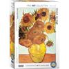 Empireposter puzzle da 1000 pezzi - Puzzle - Vincent van Gogh Girasoli + Puzzle cornice in alluminio per 1000 pezzi