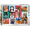 Empireposter puzzle da 1000 pezzi - Puzzle - Gatti divertenti di Lucia Heffernan + Cornice in alluminio per puzzle da 1000 pezzi
