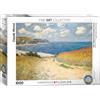Empireposter puzzle da 1000 pezzi - Puzzle - Claude Monet Strandweg Weizenfelder + Set di 3 accessori per puzzle DeLuxe
