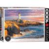 Empireposter puzzle da 1000 pezzi - Puzzle - Faro sul mare della Nuova Scozia Peggys Cove + Puzzle Telaio in alluminio per 1000 pezzi