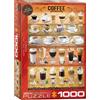 Empireposter puzzle da 1000 pezzi - Puzzle - Varianti di caffè profumato + Cornice in alluminio per puzzle da 1000 pezzi