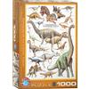 Empireposter puzzle da 1000 pezzi - Puzzle - Dinosauri giurassici + cornice in alluminio per 1000 pezzi