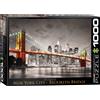 Empireposter puzzle da 1000 pezzi - Puzzle - New York City Brooklyn Bridge + cornice in alluminio per 1000 pezzi