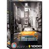 Empireposter puzzle da 1000 pezzi - Puzzle - Taxi di New York numero 1 + cornice in alluminio per 1000 pezzi
