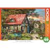 Empireposter puzzle da 500 pezzi - Puzzle - La meravigliosa casa in giardino di Dominic Davison + Cornice in alluminio per 1000 pezzi