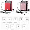 Cocosity Amplificatore portatile per altoparlanti per insegnanti con microfono a filo, auricolare in vita, ricaricabile, supporto per altoparlanti BT personali, registrazione musicale per riunioni in classe, formazione, guide turistiche, promozioni, canto