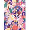 Pieces & Peace Puzzle Crowd di pezzi e pace - 1000 pezzi colorati