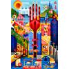 Maria Corte Puzzle artistico Barcellona 1000 pezzi in cartone