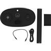 Gistuch supporto per cuffie 4 in 1 con caricatore wireless da 15 W, supporto per la stazione di ricarica delle cuffie per telefoni iOS, auricolari Qi, IWatch, nero